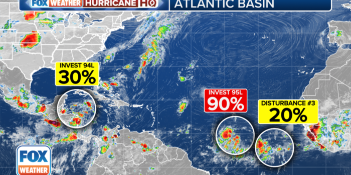 New tropical wave sits in Atlantic as potential Tropical Storm Beryl looms nearby