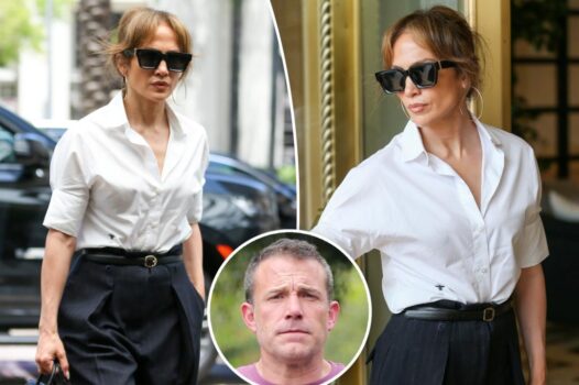 Jennifer Lopez looks tense in LA after Ben Affleck moved things out of their $60M mansion amid marital woes