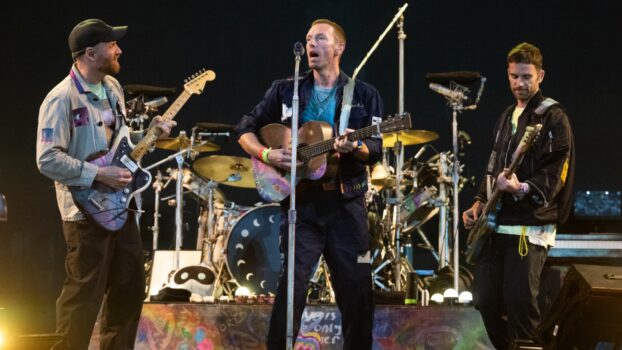 Michael J. Fox Joins Coldplay on Guitar at Glastonbury: Watch