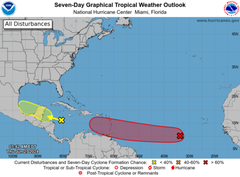 A tropical storm will probably form in the Atlantic this weekend