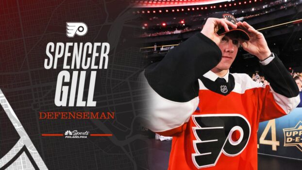 Flyers trade up, pick Spencer Gill in second round – NBC Sports Philadelphia