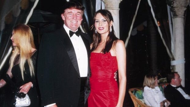 Billionaire Donald Trump and Slovenian model Melania Knauss were married Jan. 25, 2005, in Palm Beach, Florida.