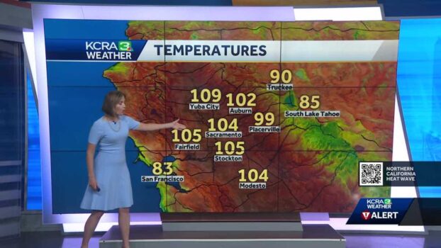Northern California heat wave July 3 forecast and fire updates