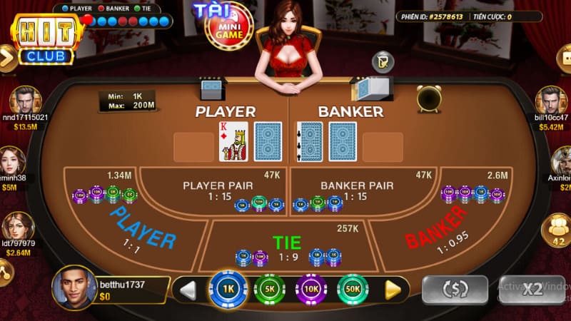 Giới thiệu về sảnh game Baccarat HitClub